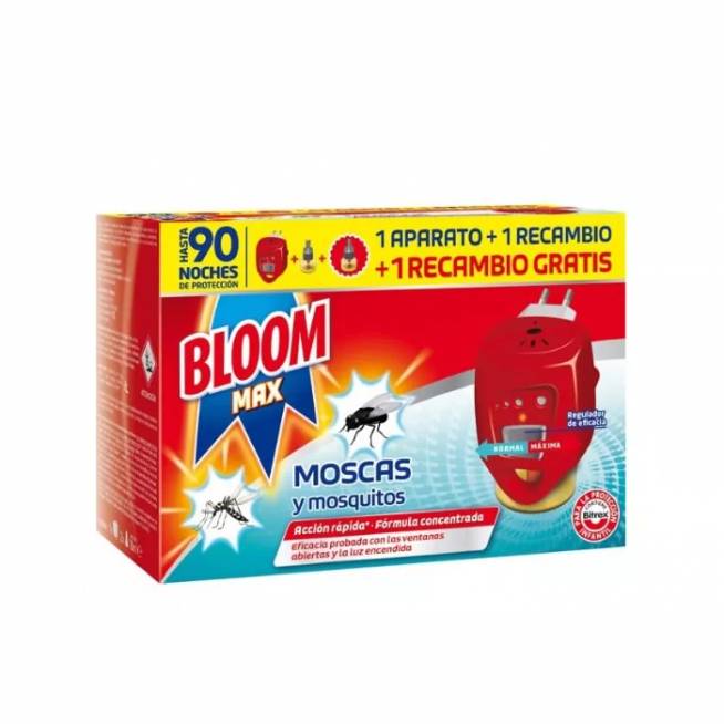 "Bloom Max" musės ir uodai 1 elektrinis prietaisas + 2 papildymai