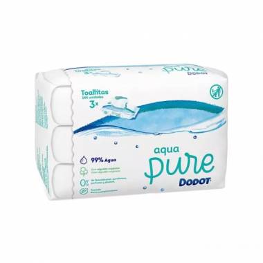 "Dodot Aqua Pure" servetėlės 3x48 vnt