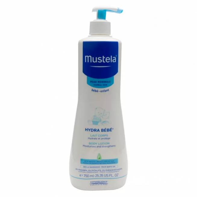 "Mustela Hydra Bebe" kūno losjonas 750ml