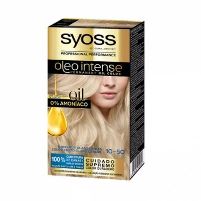 "Syoss Oleo Intense" ilgalaikiai permanentiniai plaukų dažai 10-50 šviesiai pelenų blondinė