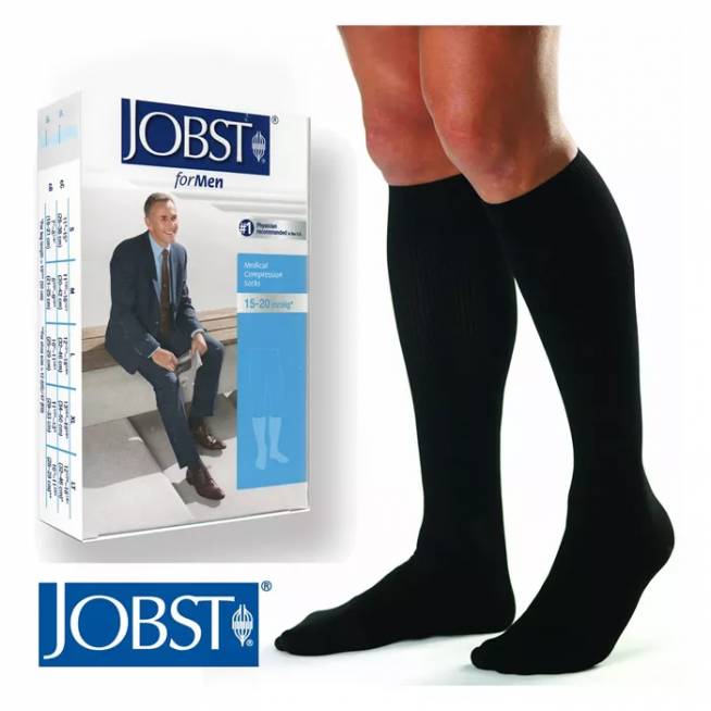 Jobst Sportinės kojinės Black Grey M