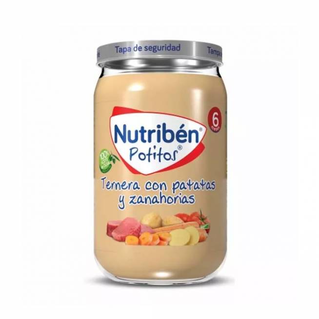 Nutribén Potito Jautiena, bulvės ir morkos 235g 