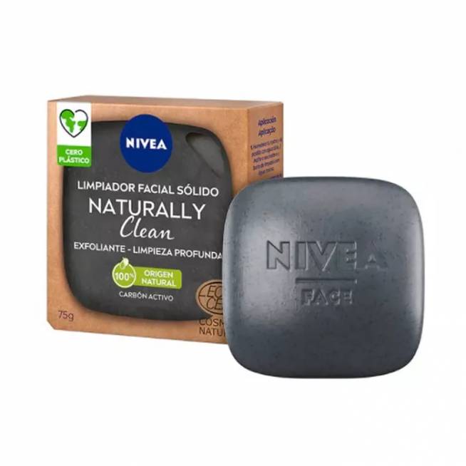 "Nivea Naturally Clean Active Charcoal" veido šveitiklis 75g