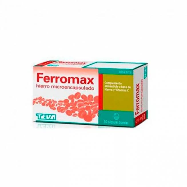 Teva Pharma Ferromax 30 minkštųjų kapsulių