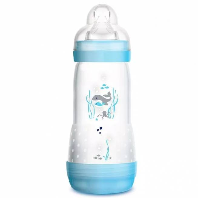 Mam Baby Anti-colic mėlynas buteliukas 320 ml