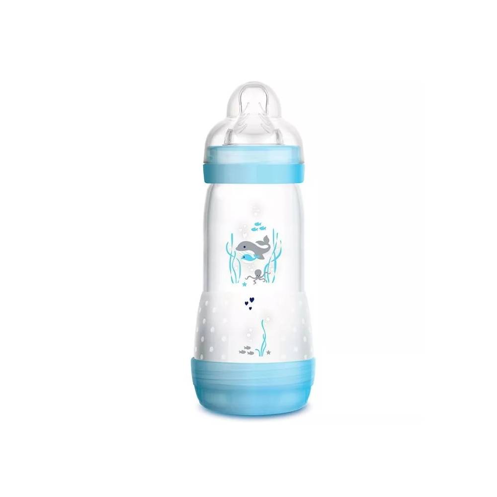 Mam Baby Anti-colic mėlynas buteliukas 320 ml