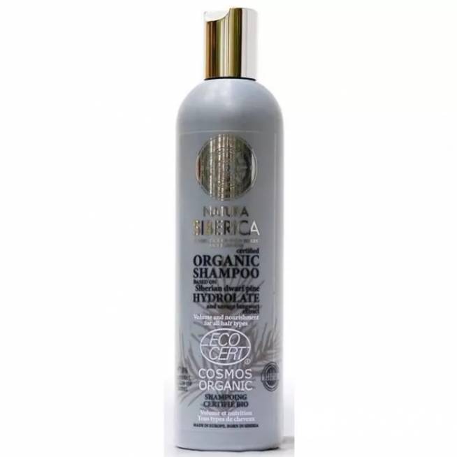 "Natura Siberica" sertifikuotas ekologiškas šampūnas "Volume and Nourishement" 400ml