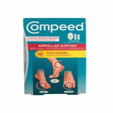 "Compeed" blizgintuvai Mišri pakuotė 10 vienetų