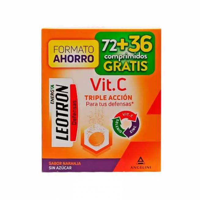 "Leotron" vitaminas C 72+36 šnypščiosios tabletės