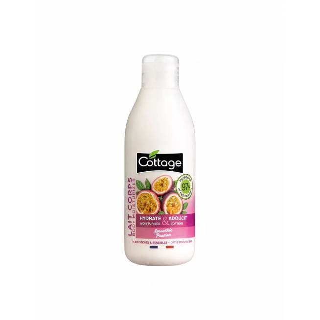 "Cottage" drėkinamasis ir išlyginamasis kūno pienelis "Smoothie Maracuya" 200ml