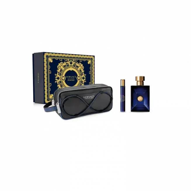 Versace Dylan Blue tualetinio vandens purškiklis 100 ml, 3 dalių rinkinys