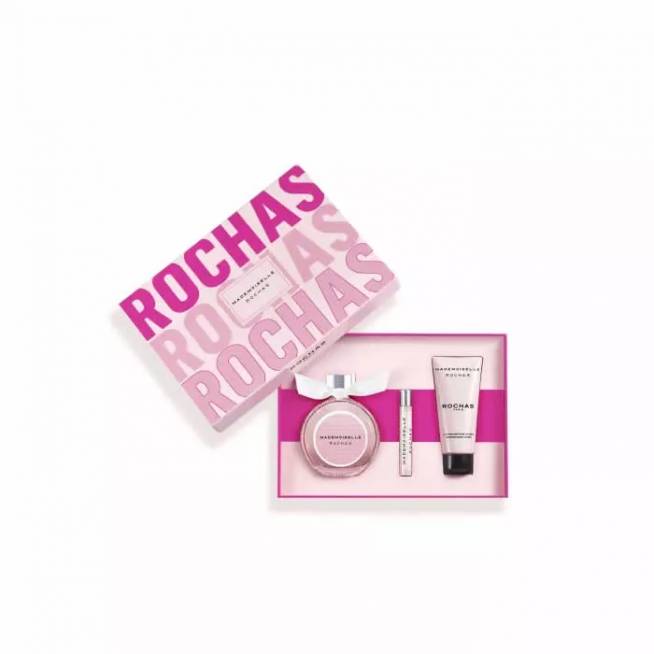 "Rochas Mademoiselle" parfumuotasis vanduo 90 ml, 3 dalių rinkinys