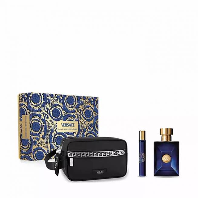 Versace Dylan Blue Pour Homme tualetinio vandens purškiklis 100 ml, 3 dalių rinkinys