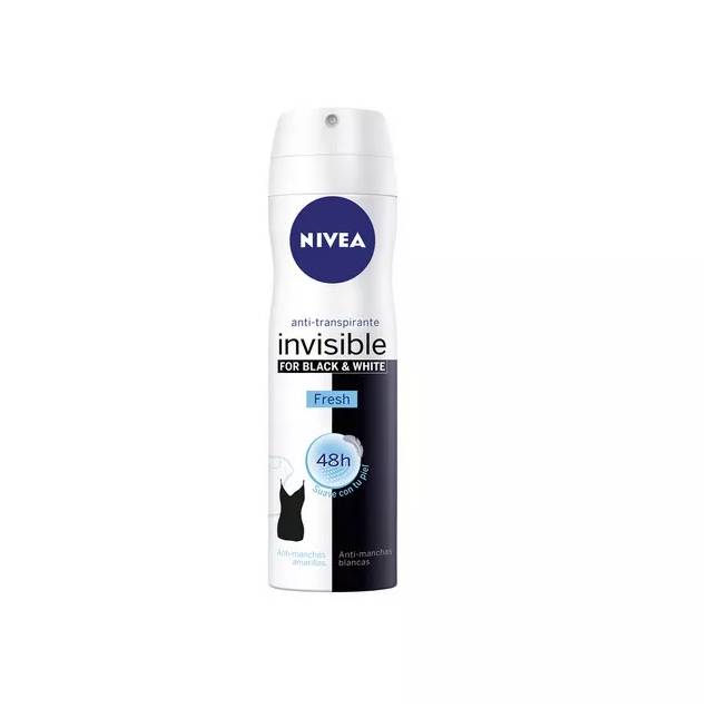 "Nivea Invisible White And Black" gaivus purškiklis 200ml