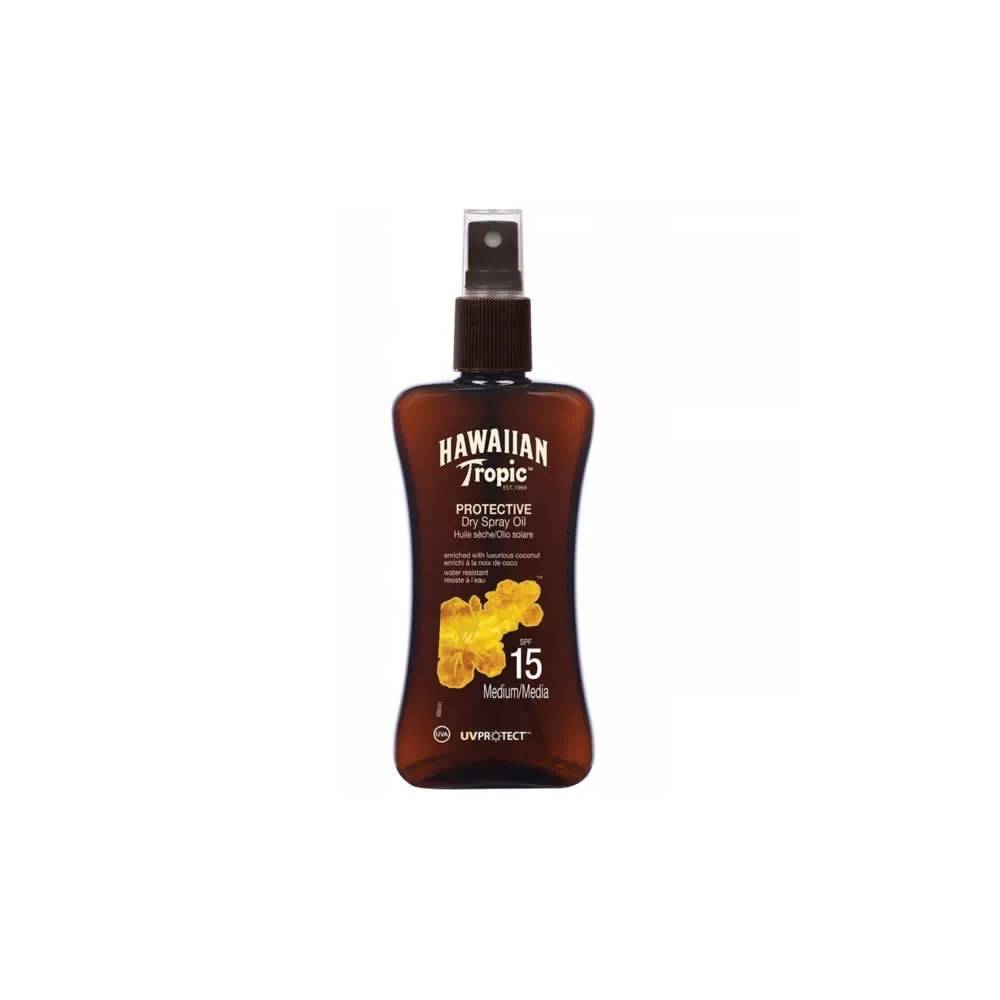 Hawaiian Tropic apsauginis sausas purškiamasis aliejus Spf15 Medium 200ml