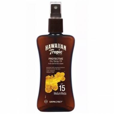 Hawaiian Tropic apsauginis sausas purškiamasis aliejus Spf15 Medium 200ml