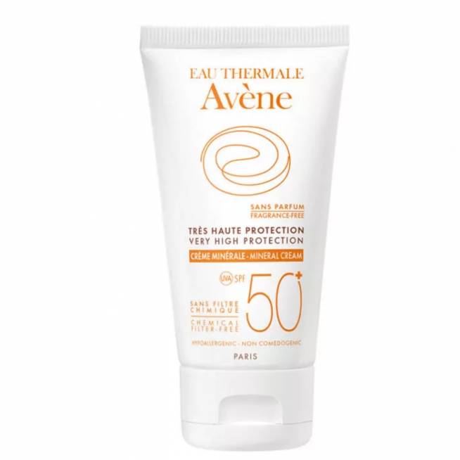 "Avene" labai aukštos apsaugos mineralinis kremas Spf50+ 50ml