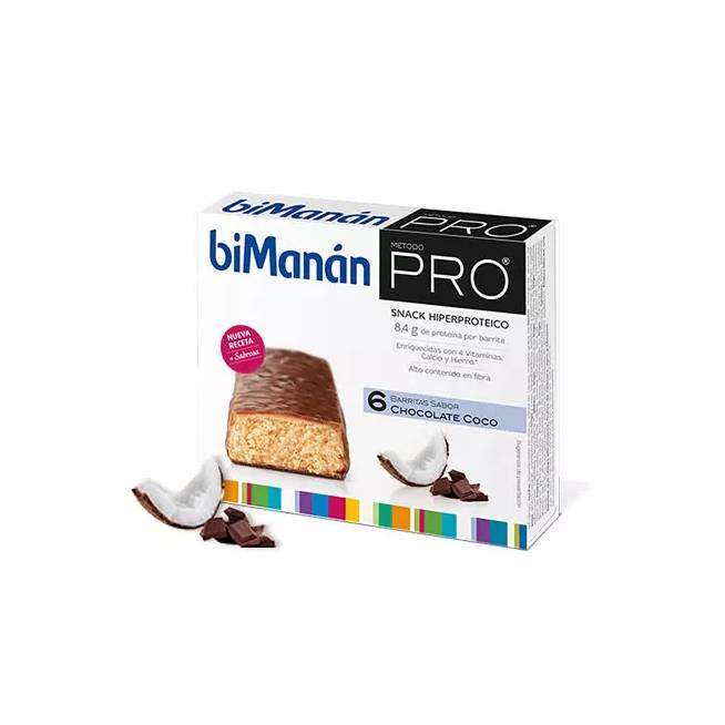 Bimanán Bimanan Bimanan Pro Coconut Chocolate Bar 6 Uts