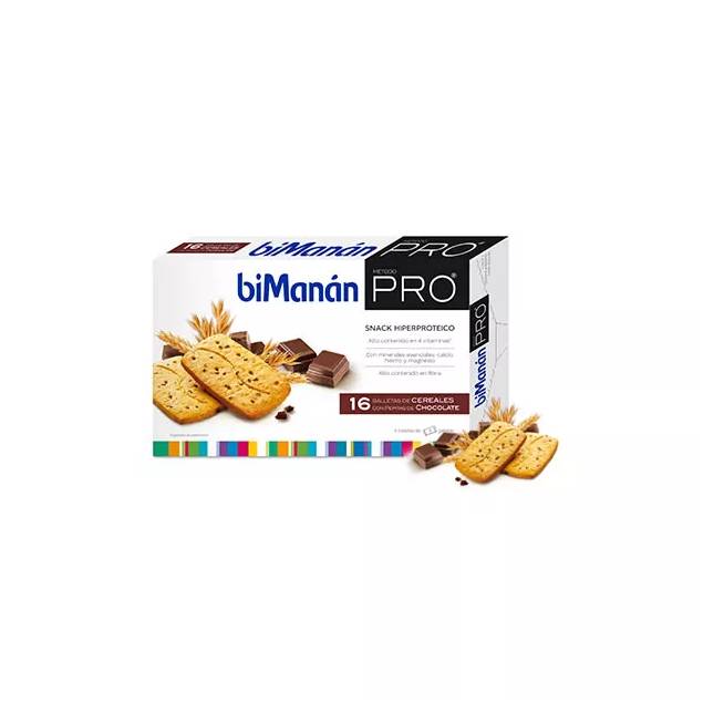 "Bimanán Pro Biscuits Cereals With Nuggets Choco" 16 vienetų