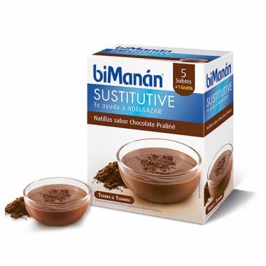 Bimanán Sustitutive Praline Custard 5 vienetai    