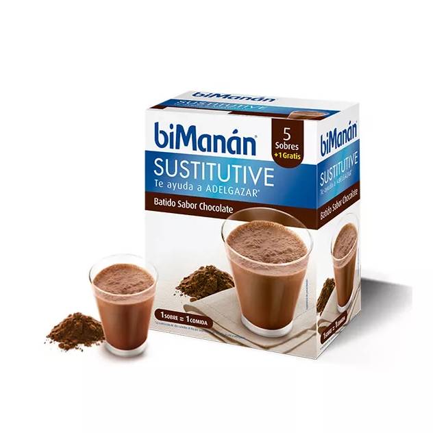 Bimanán Sustitutive Chocolate Milkshake 5 vienetai    