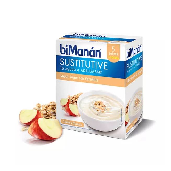 Bimanán Sustitutive Cereal Yoghurt Cream 5 vienetai