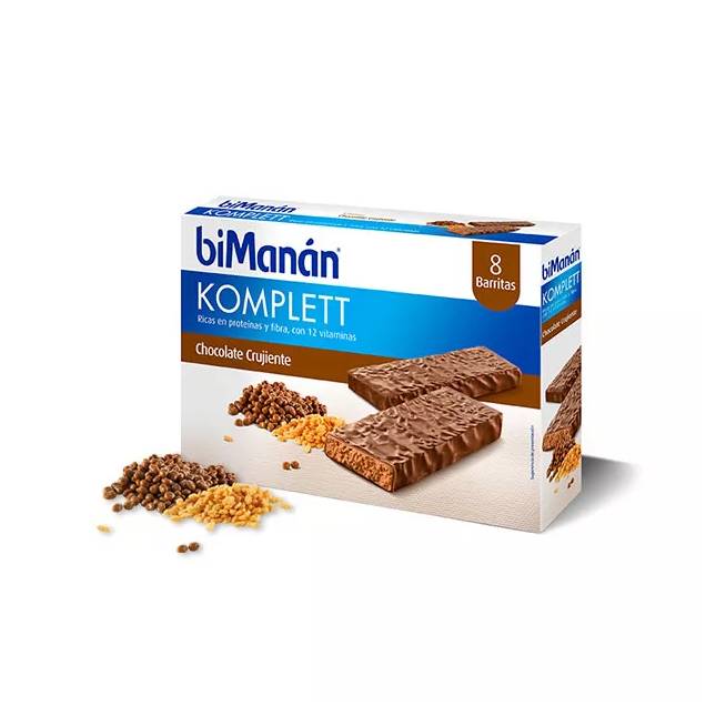 Bimanán Sustitutive Chocolate Komplett Bars 8 vienetai