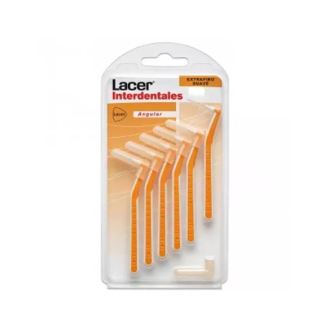 Lacer tarpdančių šepetėlis Lacer Orange Extrathin Soft 0,5 mm