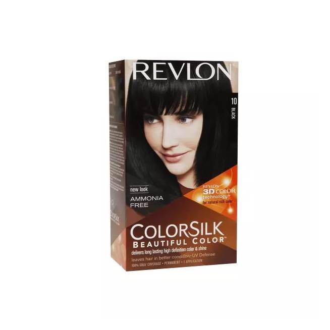 "Revlon Colorsilk" be amoniako 10 juodos spalvos 