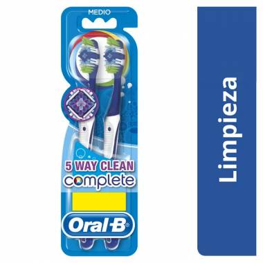 "Oral-B Complete" dantų šepetėlis vidutinis 2 vienetai