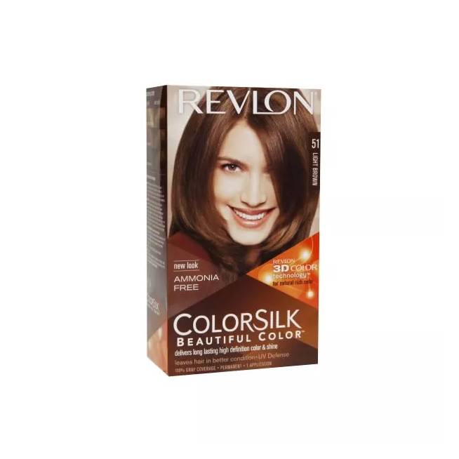 "Revlon Colorsilk" be amoniako 51 šviesiai ruda 