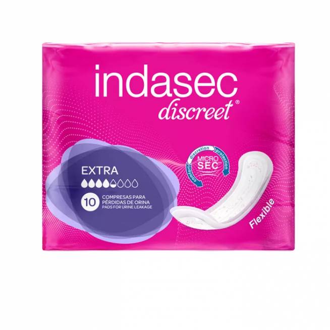 Indasec Dermoseda Compresa Incontinence Extra 10 vnt