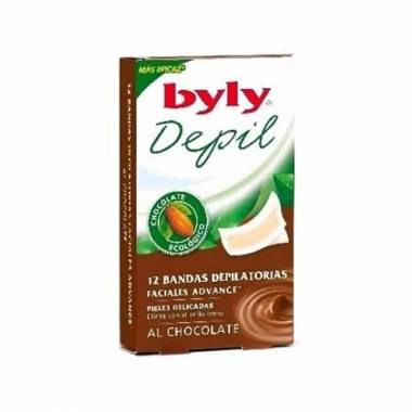 "Byly Depil" šokoladinės veido juostos 12 vienetų