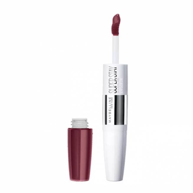 "Maybelline Superstar 24 2-Step Liquid Lispstick" makiažas 260 Wildberry