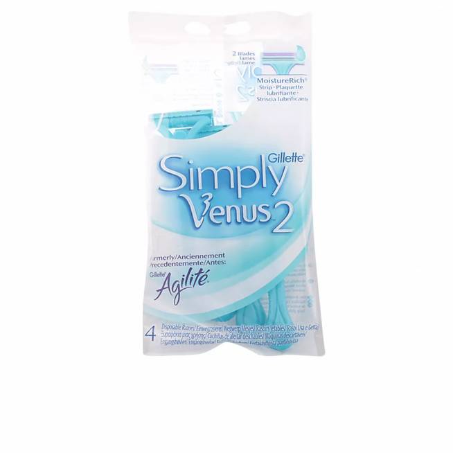 "Gillette Simply Venus 2" skustuvas 4 vienetai