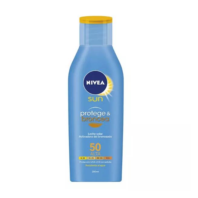 "Nivea Sun Protect And Bronze" įdegį aktyvinantis losjonas nuo saulės Spf50 200ml 