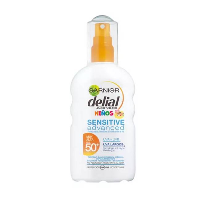 "Delial Kids Sensitive" purškiklis su apsauga nuo saulės Spf50 200ml