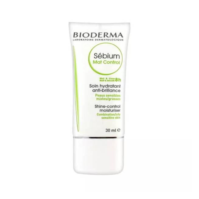 "Bioderma Sebium Mat Control" blizgesį kontroliuojantis drėkinamasis kremas 30ml