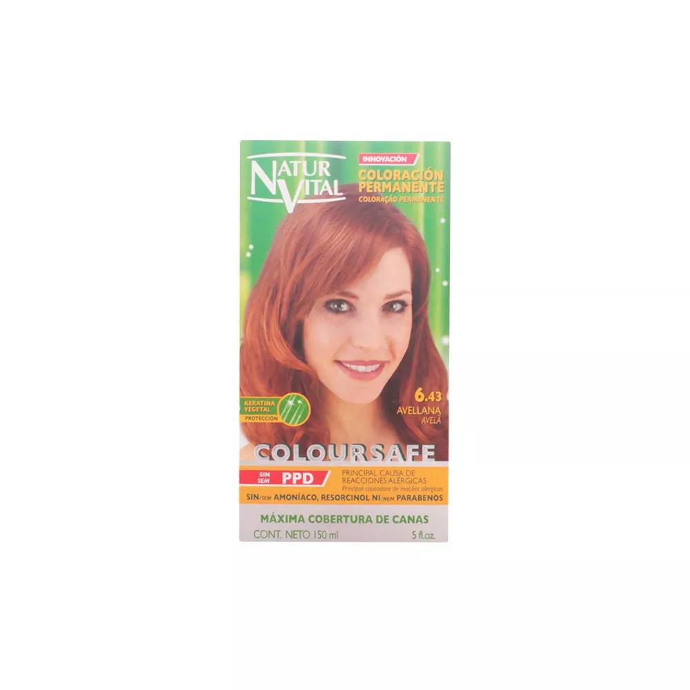 Naturaleza Y Vida Coloursafe Permanent 6.43 Lazdynų riešutas 150ml