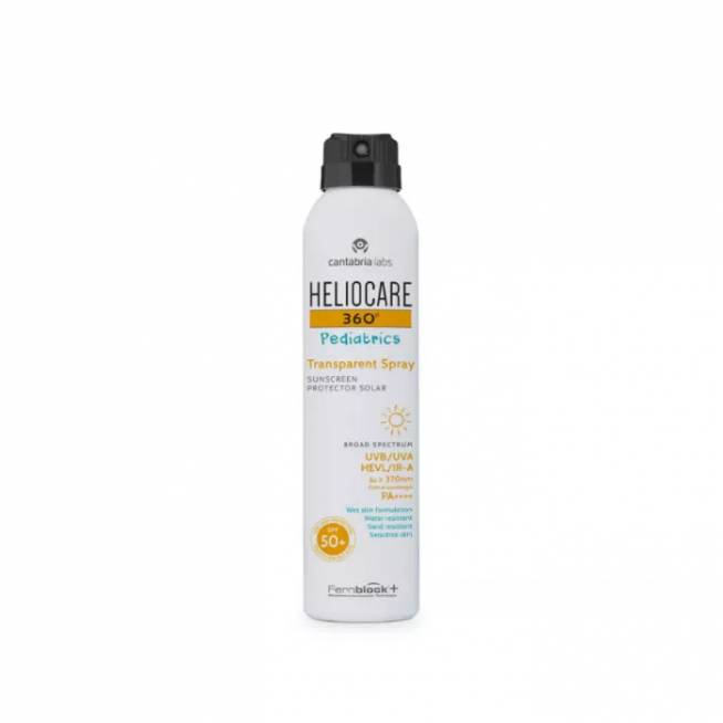 "Heliocare 360 Pediatrics" skaidrus purškiklis Spf 50 200ml