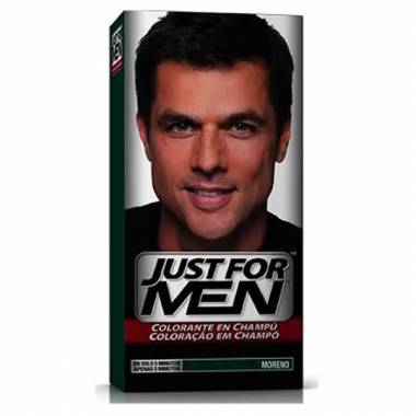 "Just For Men" šampūnas su plaukų dažais Tamsiai ruda juoda 66ml