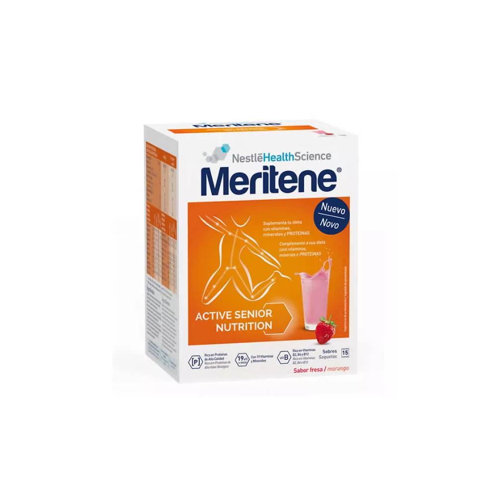 Meritene Active Senior Nutrition Batido Sabor Fresa 15 Sobres