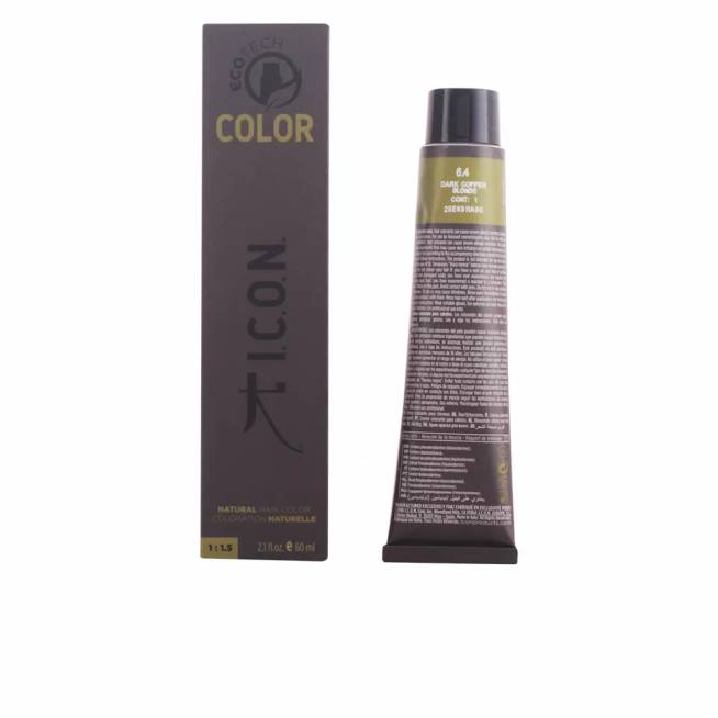 Icon Ecotech Color Natūralūs plaukų dažai 6.4 Tamsiai vario spalvos blondinė 60ml