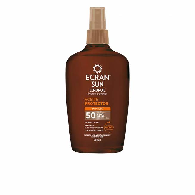 "Ecran Sun" citrinų aliejaus purškiklis Spf50 200ml