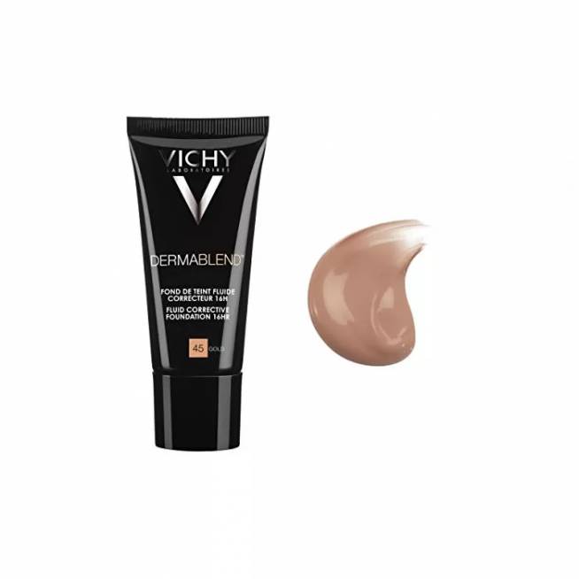 "Vichy Dermablend Corrective Foundation 16h 45 Gold" 30ml