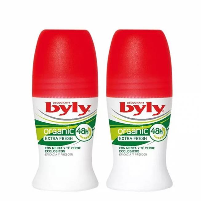 "Byly Organic Extra Fresh Roll On" dezodorantas 2x50ml