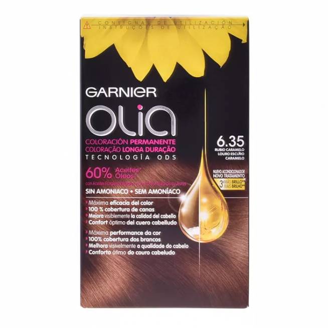 Garnier Olia Nuolatinis dažymas 6,35 Blond karamelė