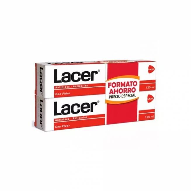 "Lacer" dantų pasta nuo apnašų 2x125ml