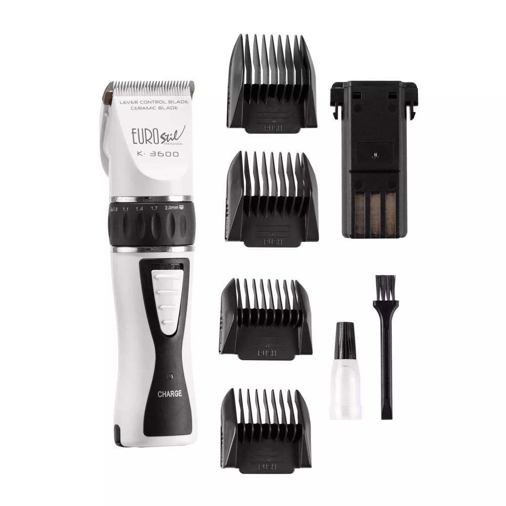 "Eurostil Electrica K3600 Ceramic Rechargeable Hair Clipper" plaukų kirpimo mašinėlė Plaukų kirpimo mašinėlė Grey 5w 1un