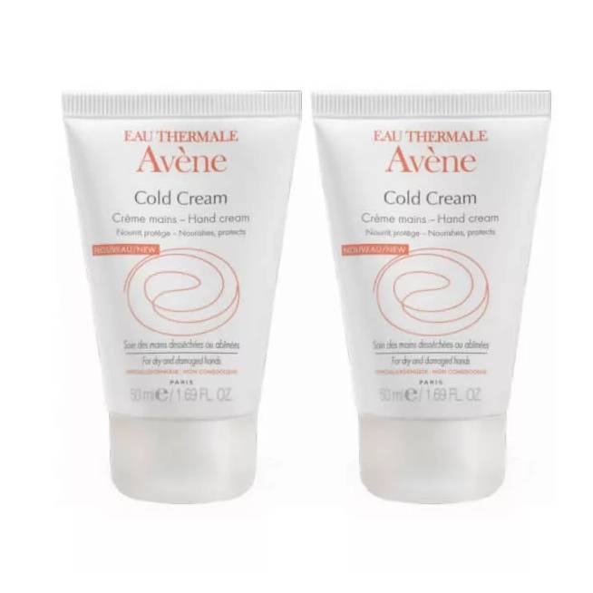 "Avene Pack Cold Cream" rankų kremas 2x50ml